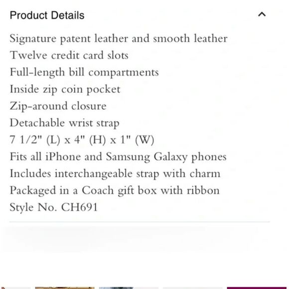 COACH NWT STRAWBERRY HAZE BOXED LONG ZIP AROUND WALLET - Picture 6 of 6